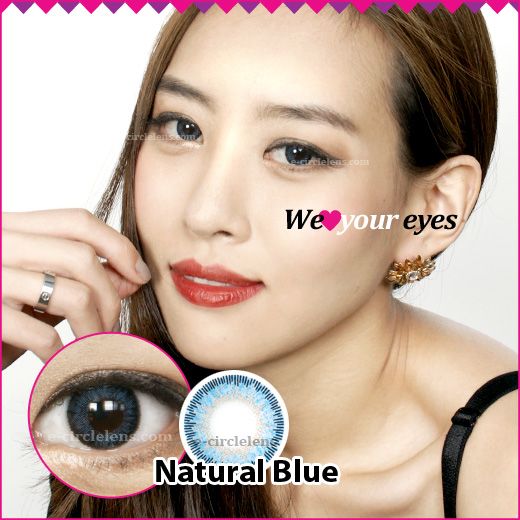 Natural Blue Contacts at e-circlelens.com