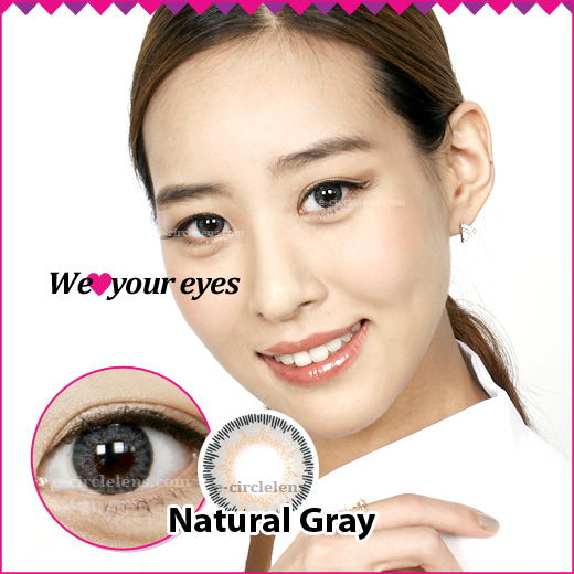 Natural Gray Contacts at e-circlelens.com
