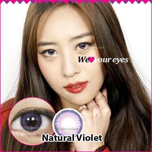 Natural Violet Contacts at e-circlelens.com
